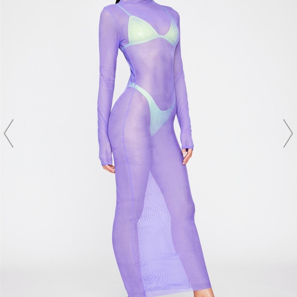 Mesh long dress